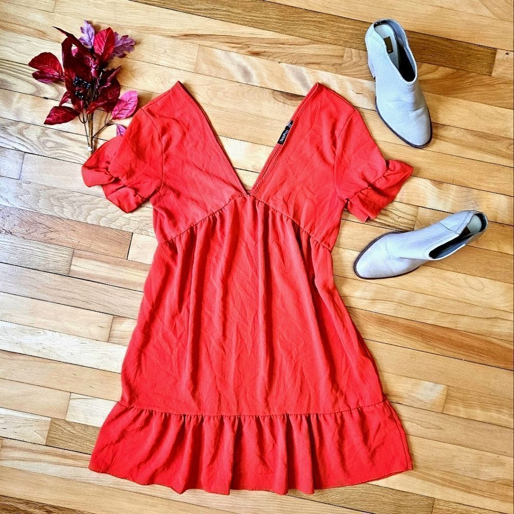 Boohoo Orange Dress